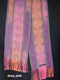 Crackle weave scarves