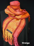 Crackle weave scarves
