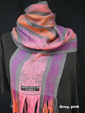 Crackle weave scarves