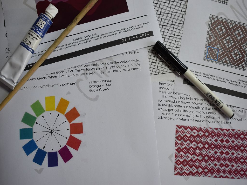 Colour theory & Twill drafting